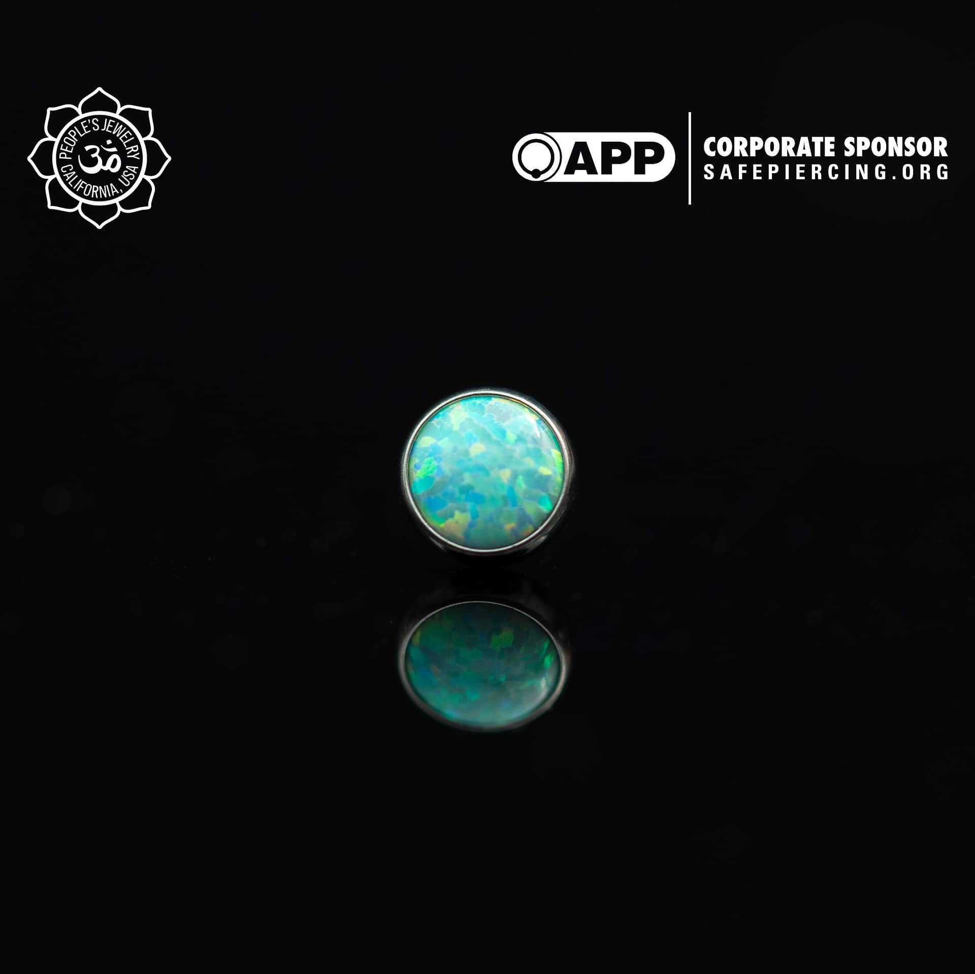 Threadless Opal Cabochon Ends by Peoples Jewelry (5mm) - Laughing Buddha Studios SoCal