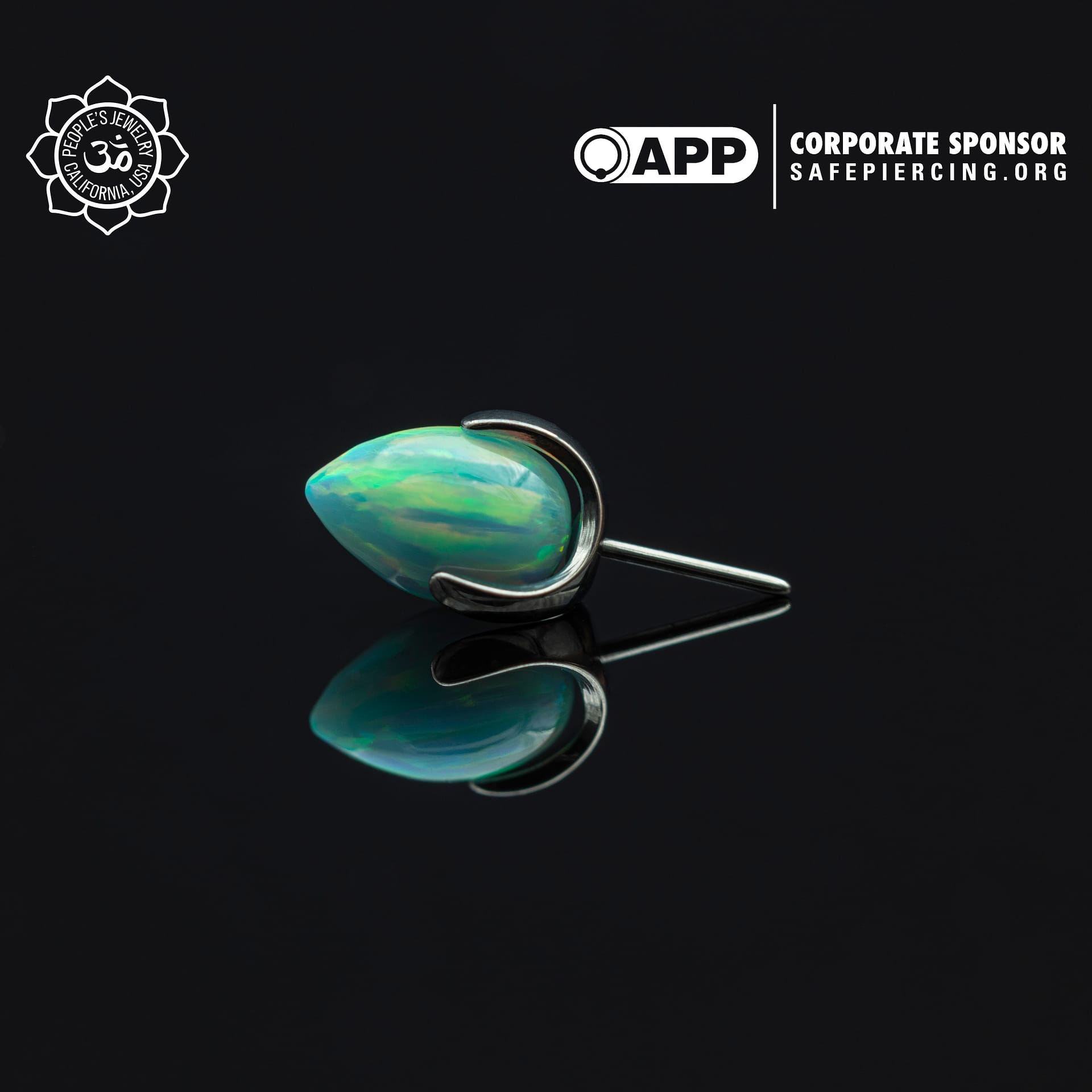 Threaded Claw-Set Opal Bullets by Peoples Jewelry - Laughing Buddha Studios SoCal