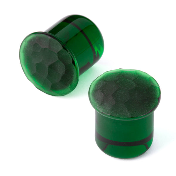 Gorilla Glass Martele Simple Plugs 12.7mm (1/2") - Laughing Buddha Studios SoCal
