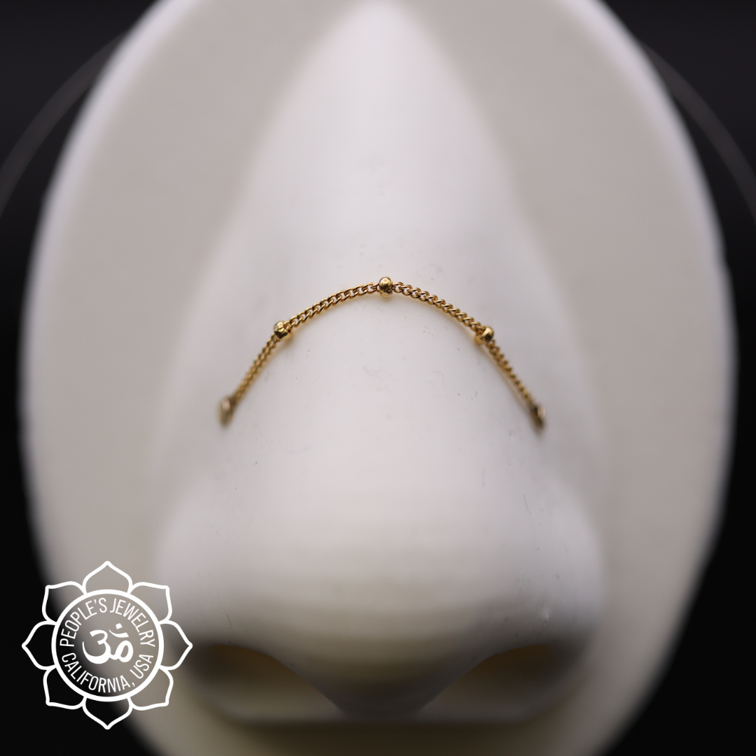 14k Gold Filled Satellite Chain - Laughing Buddha Studios SoCal