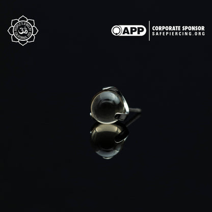 Threaded Claw-Set Natural Stone Balls by Peoples Jewelry