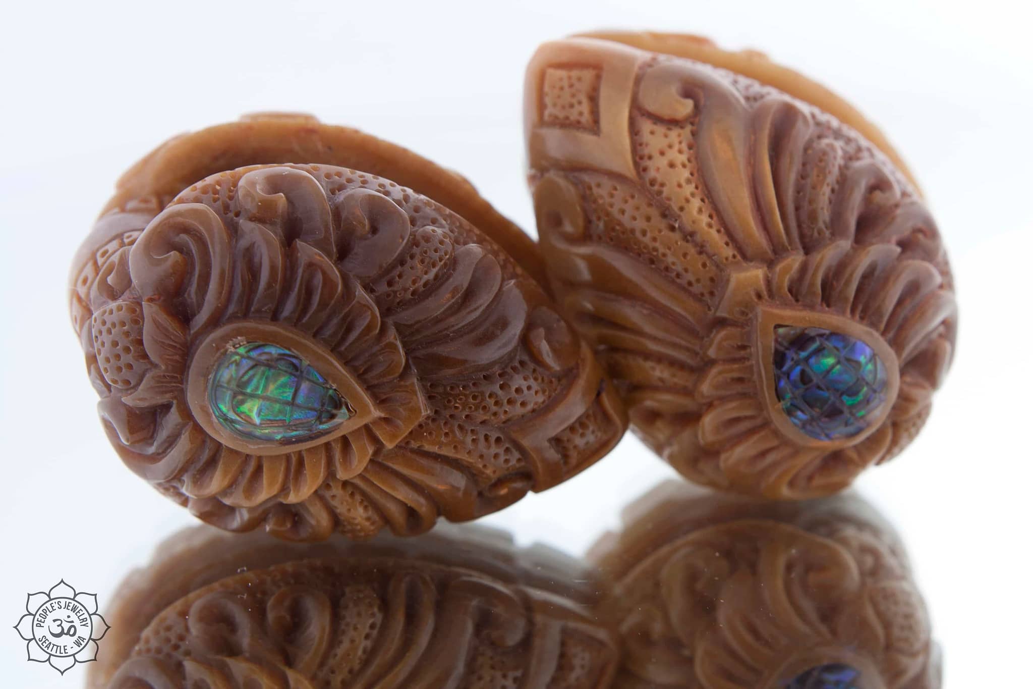Tagua Nut Shields by Peoples Jewelry - Laughing Buddha Studios SoCal
