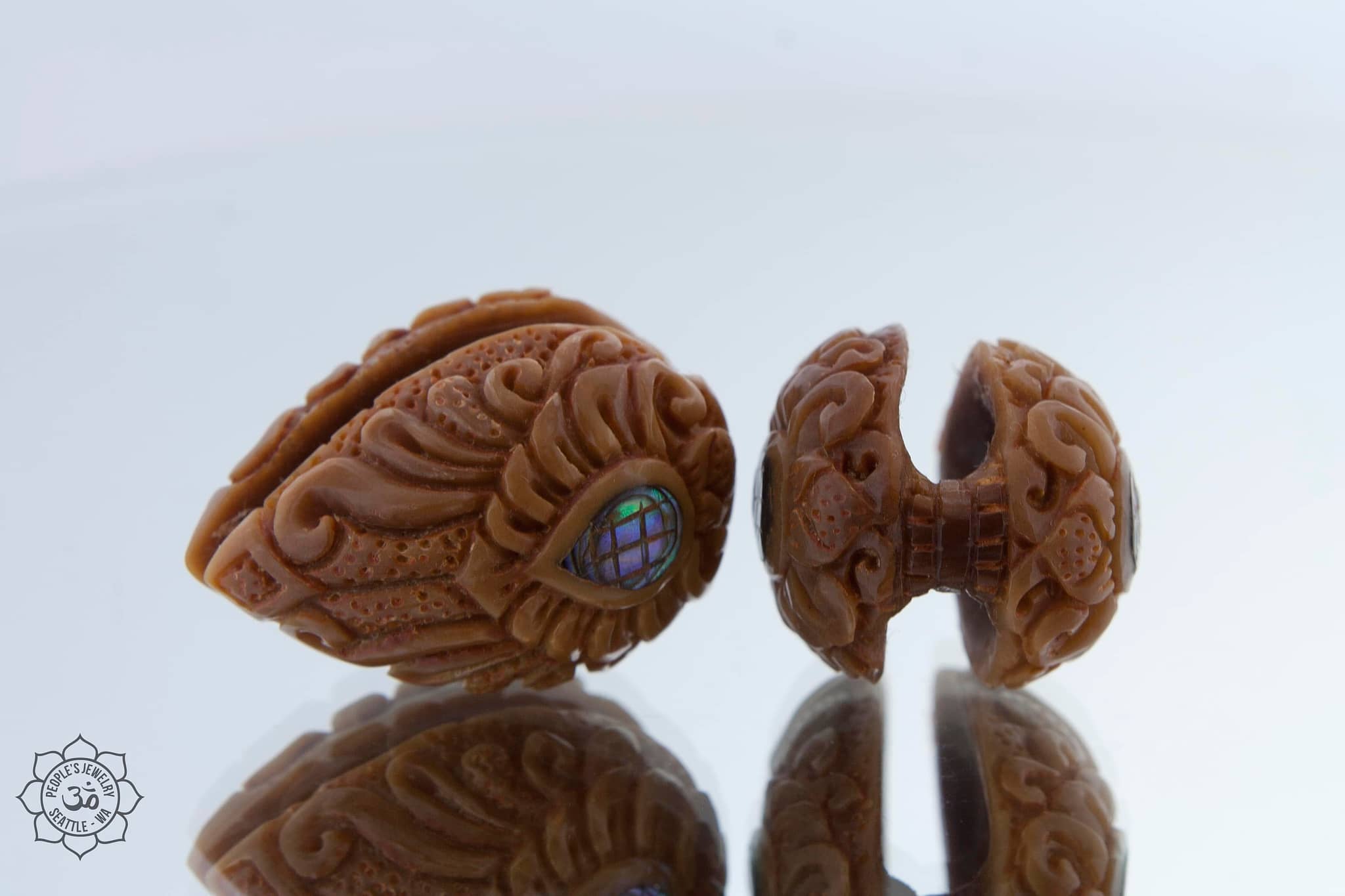 Tagua Nut Shields by Peoples Jewelry - Laughing Buddha Studios SoCal