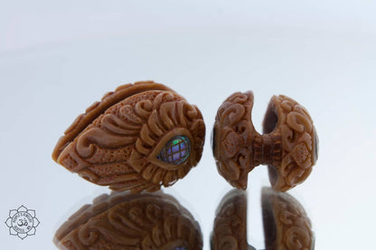 Tagua Nut Shields by Peoples Jewelry