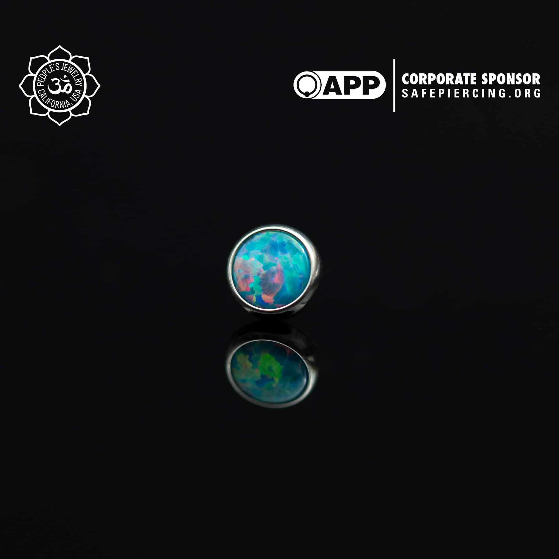 Threadless Opal Cabochon Ends by Peoples Jewelry (5mm) - Laughing Buddha Studios SoCal