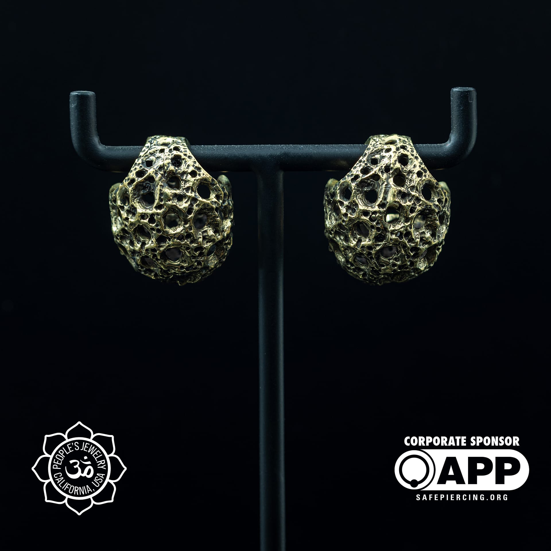 Brass Meteor Weights by Peoples Jewelry - Laughing Buddha Studios SoCal