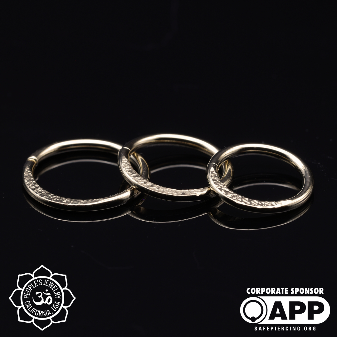 14k Gold Flattened Rings - People's Jewelry