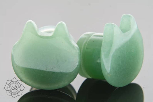 Single Flare Kitties - Aventurine - People's Jewelry