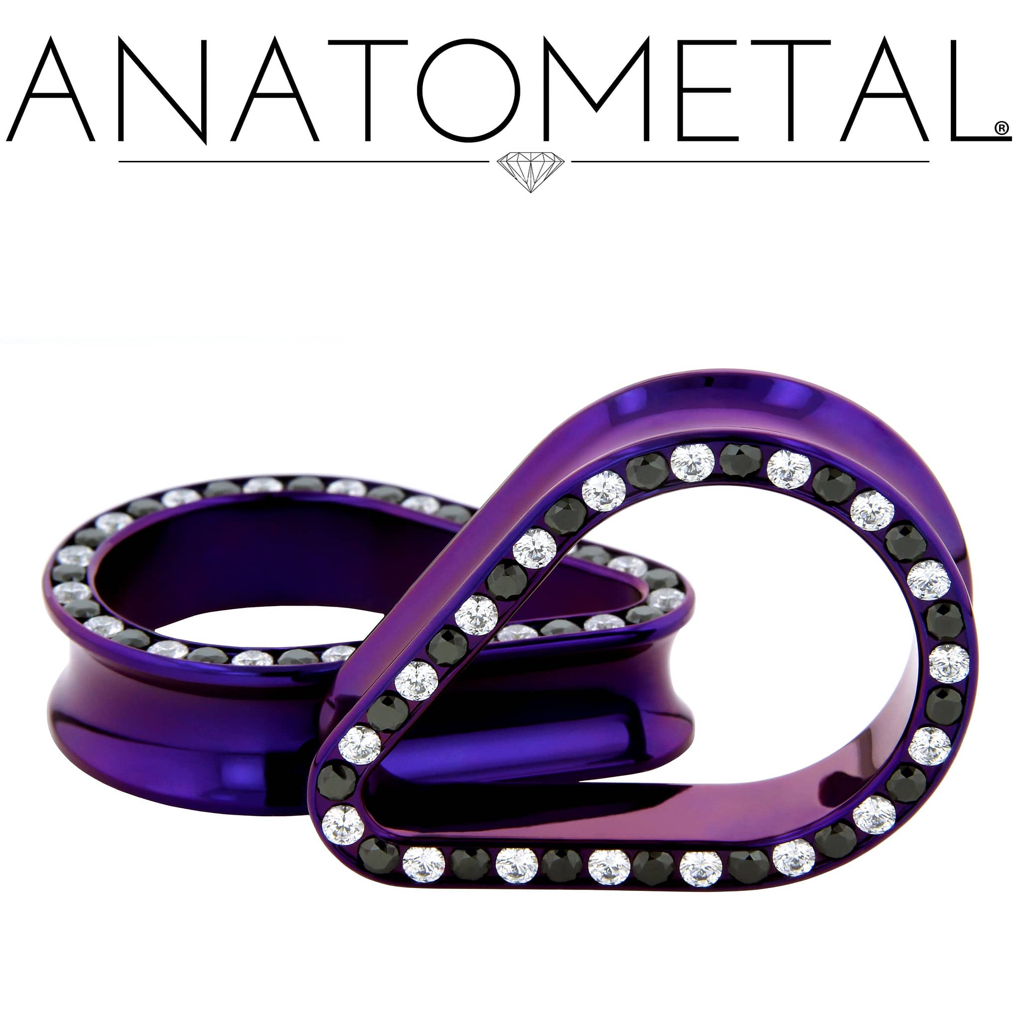 Gemmed Teardrop Eyelets by Anatometal - Laughing Buddha Studios SoCal
