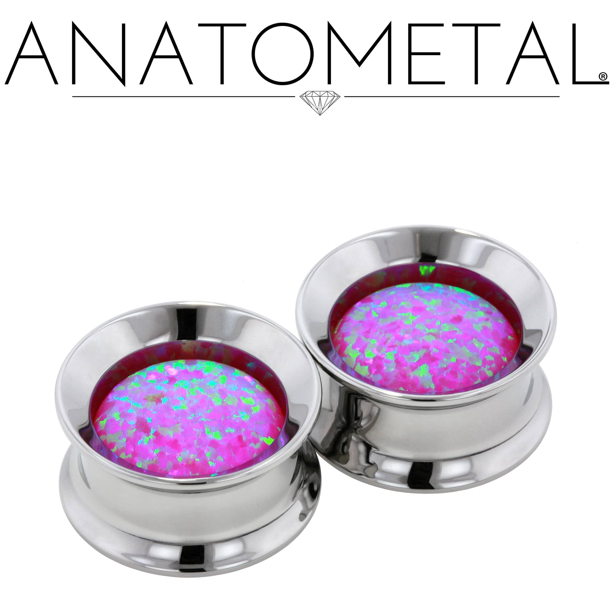 Floating Stone Eyelets by Anatometal - Laughing Buddha Studios SoCal