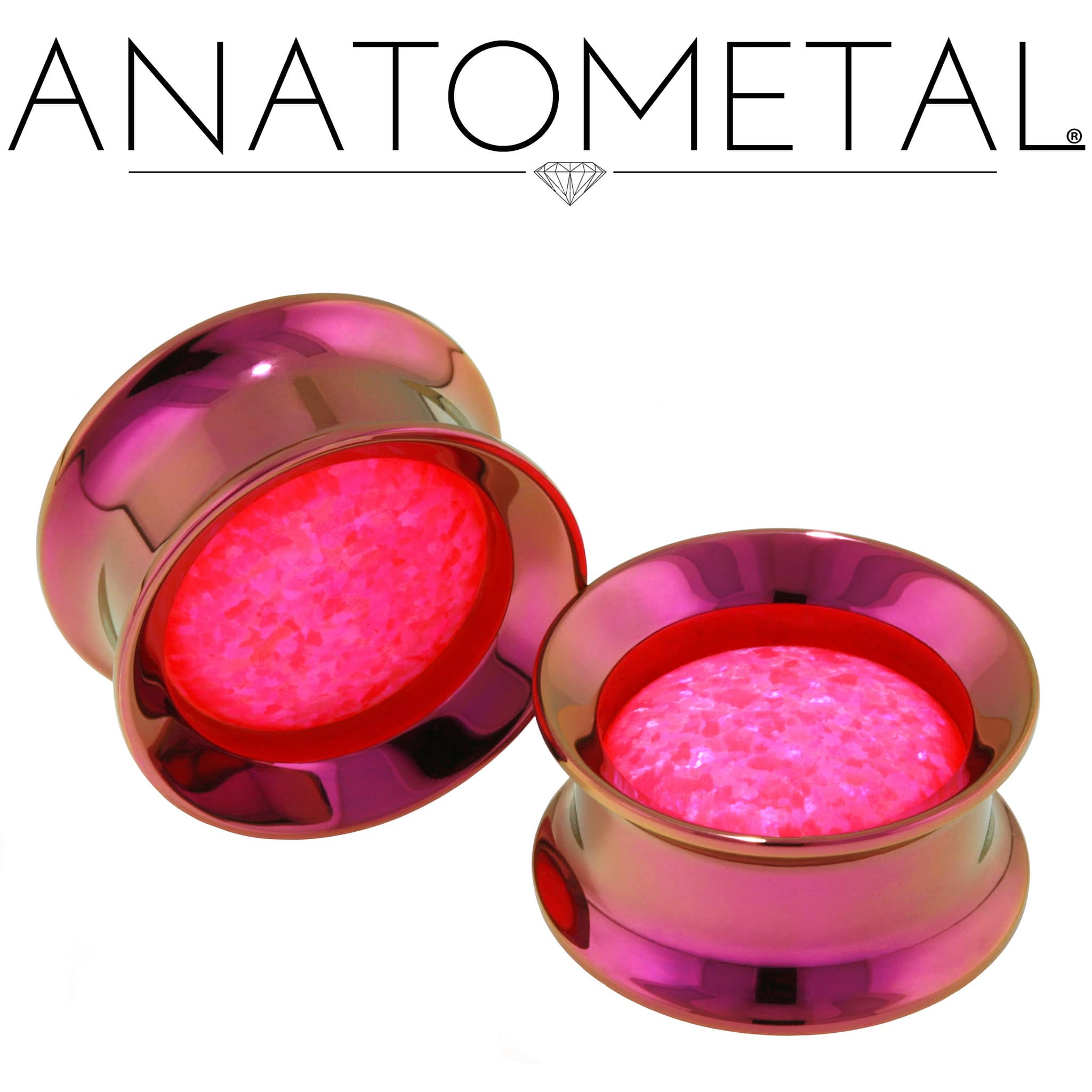 Floating Stone Eyelets by Anatometal - Laughing Buddha Studios SoCal