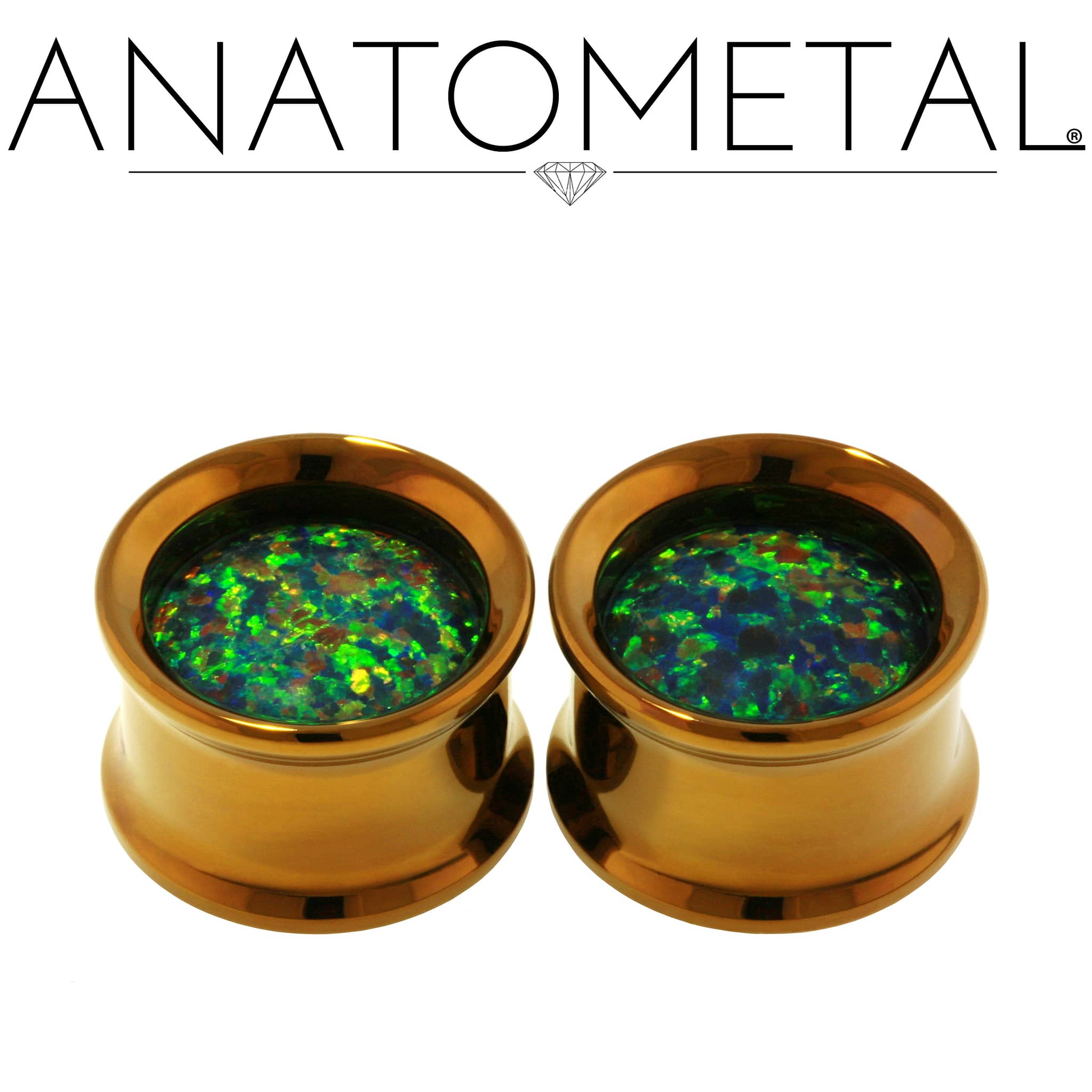 Floating Stone Eyelets by Anatometal - Laughing Buddha Studios SoCal