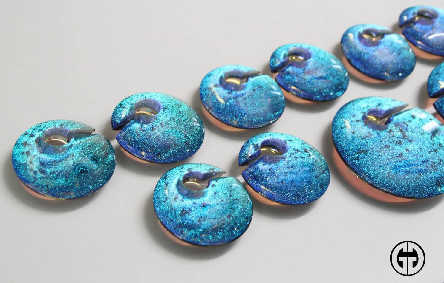 Dichroic Eclipse Weights by Gorilla Glass - Laughing Buddha Studios SoCal