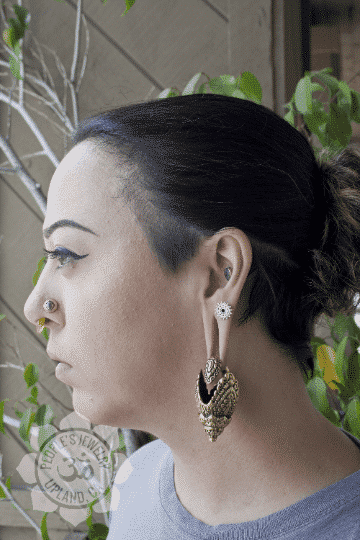 Naga Brass Ear Weights by Peoples Jewelry – Laughing Buddha