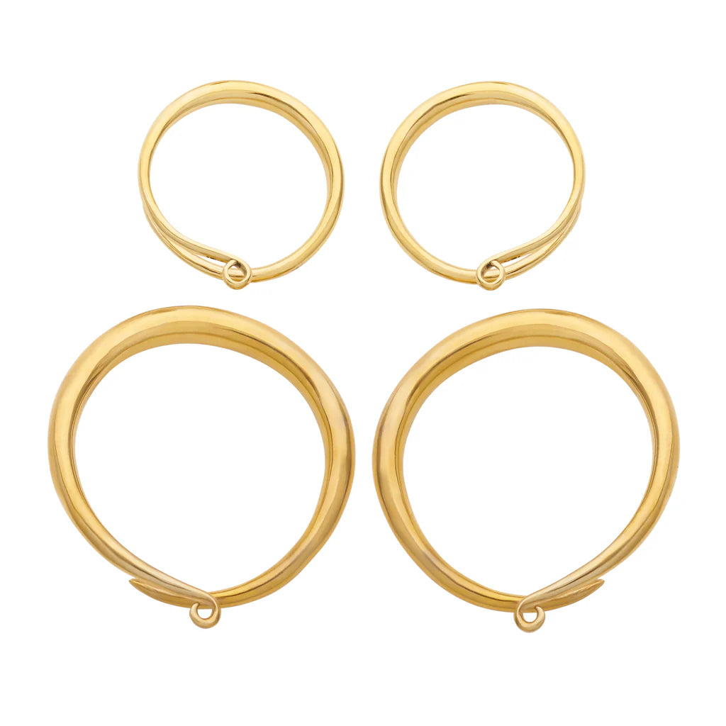 Solid Brass Hoop Coils by Diablo Organics