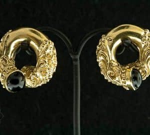 Intricate Brass Coils with Onyx by People's Jewelry - Laughing Buddha Studios SoCal