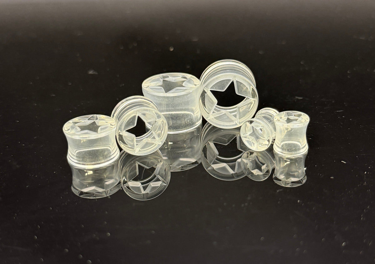 Double Flare Clear Acrylic Eyelets