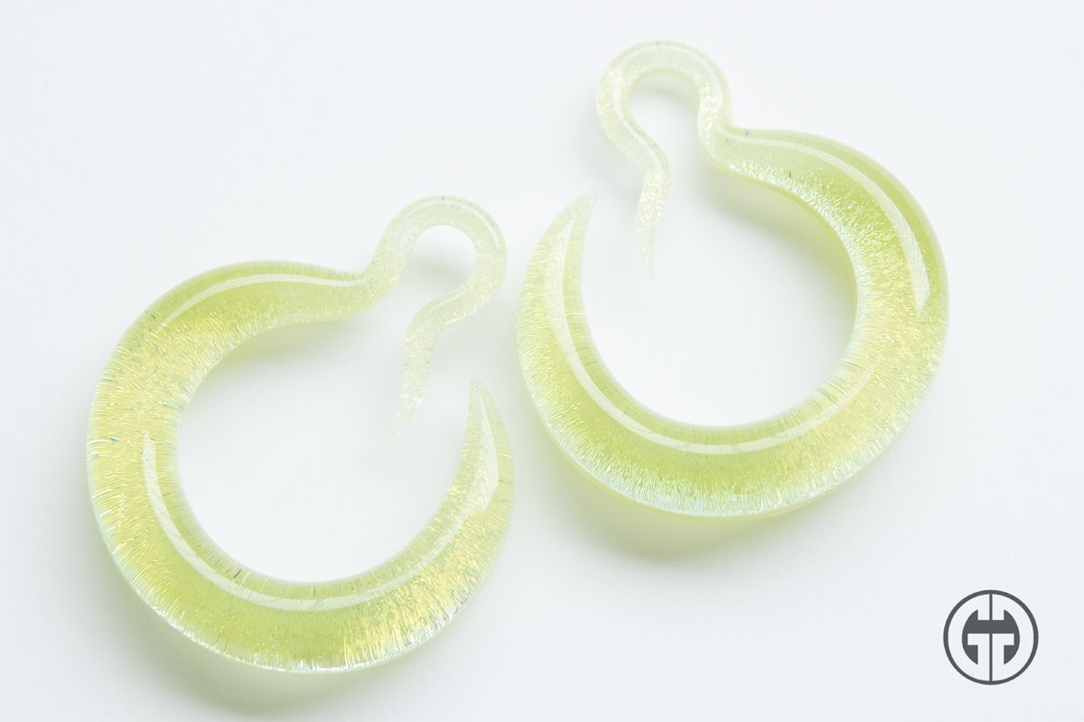 MAR Crescent Hoops by Gorilla Glass - Laughing Buddha Studios SoCal