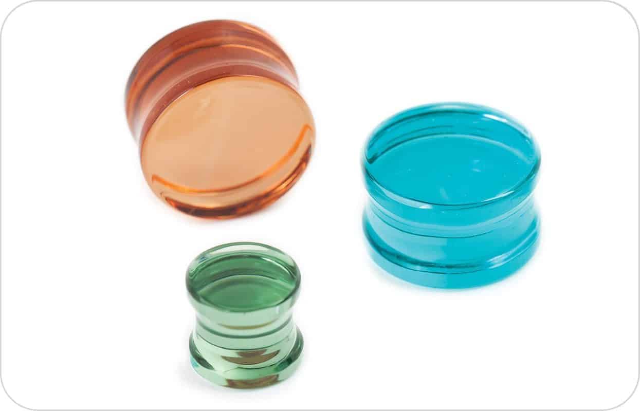 Gorilla Glass Turquoise Solid Plugs
