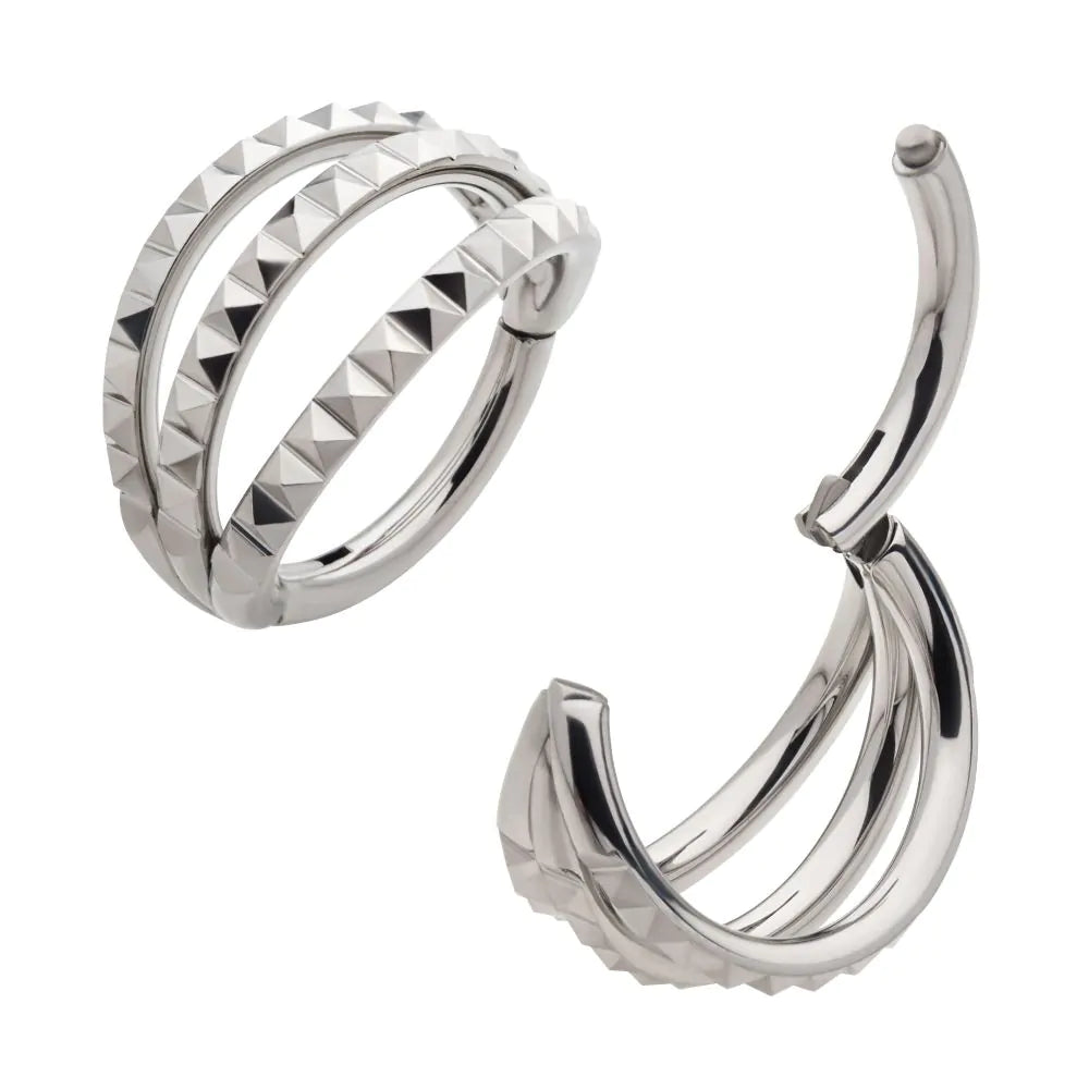 Titanium Triple Row Pyramid Clicker